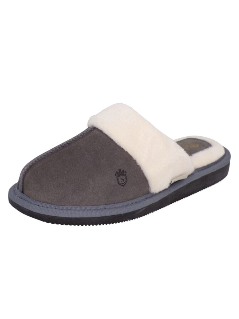 Stahl Women’s Genuine Suede Slippers Gray Size 9